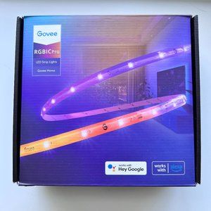 Govee RGBIC Wi-Fi + Bluetooth Strip Lights With Protective Coating 16.4ft NIB